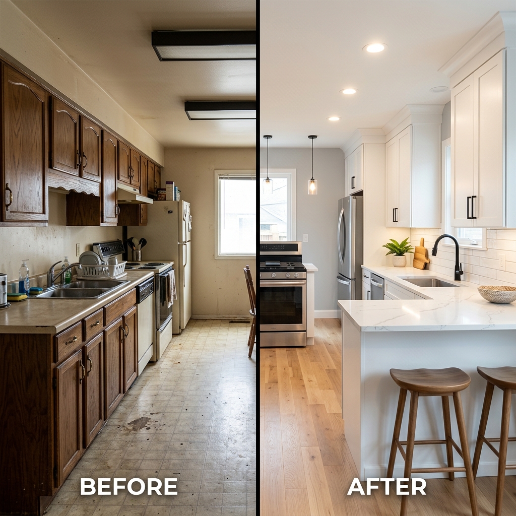 Kitchen Before and After